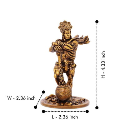 Bahubali Hanuman Idol Home Decor - Hanuman Murti Statue for Desk & Gift