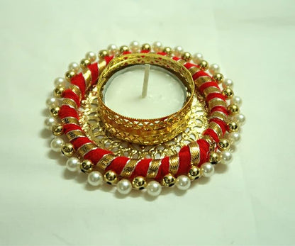 GOLD JHUMKI TEA LIGHT DIFF