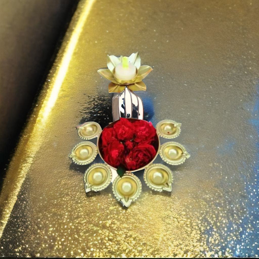 7 Diya - Lotus Diya Holder