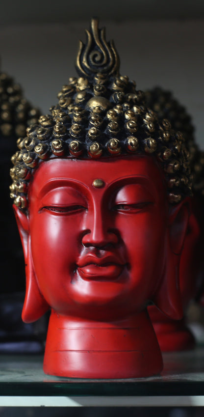 RED MEDIUM BUDDHA