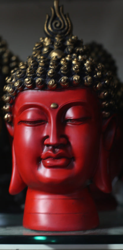 RED MEDIUM BUDDHA