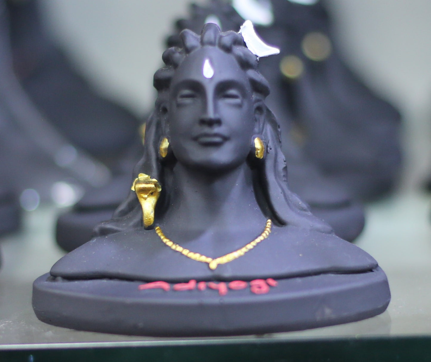 ADIYOGI SHIVA RED WRITTEN